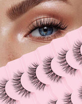Onlyall Wispy Lashes con banda ultrafina para un acabado natural y cómodo.