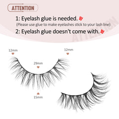 Onlyall Wispy Lashes ofrece sensación ligera que se siente suave durante todo el día.