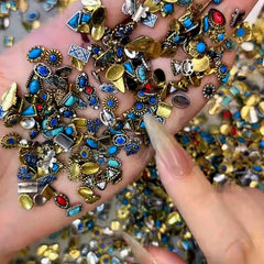 ONPRESS charms de piedras para uñas, tonos mármol para looks sutiles