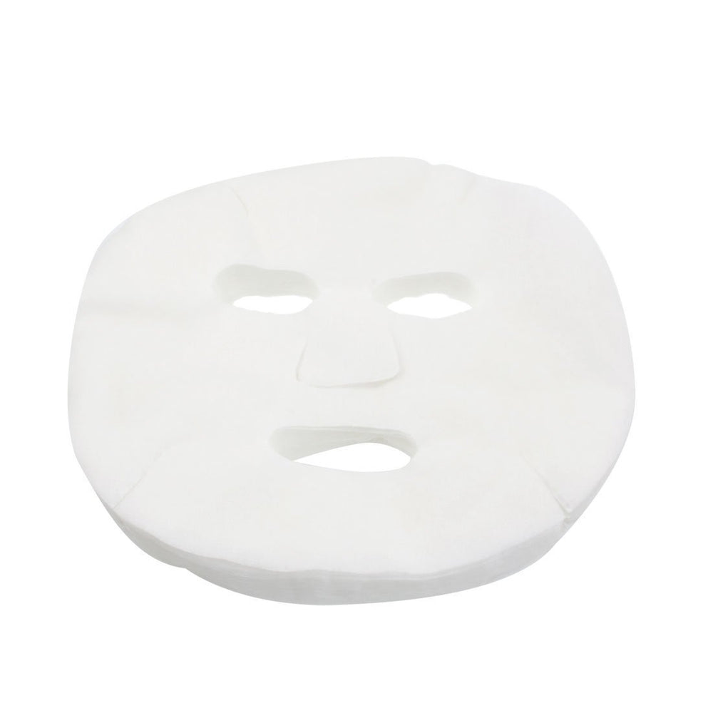 Onwon 100 hojas de mascarilla facial de fibra blanca para cuidado diario.
