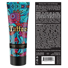 Onyx loción bronceado tatuaje, textura ligera y absorción rápida