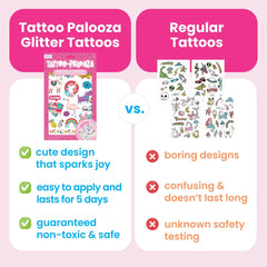 Tatuajes Ooly corazones para fiestas y recuerdos