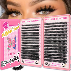 Pestañas Manga Lash Clusters de OOPPOO, kit para volumen intenso y definido