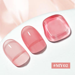 OpenLive esmalte jelly rosa: pincel en acción para una aplicación suave.