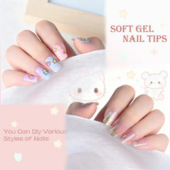 OPkssnails uñas infantiles corte corto para manos pequeñas