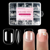 OPkssnails uñas infantiles tapas transparentes para diseños diarios