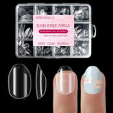 OPkssnails uñas de gel para niños, extra cortas, forma almendra, ideal para manicura en casa