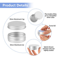 Opvixi Tins acabado premium sin costuras, aluminio redondo