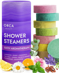 Orca Beauty bomba de ducha árbol de té para relajación diaria.