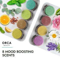 Orca Beauty bomba de ducha lavanda para serenidad y equilibrio.