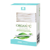 Organyc Bastoncillos de algodón orgánico en caja, ideal para cuidado diario.