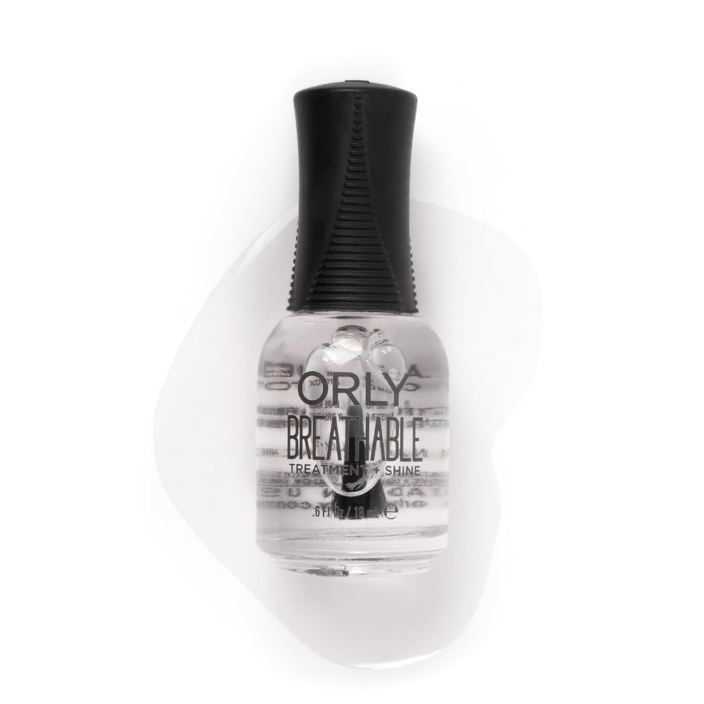 Orly transpirable color de uñas, capa transparente, brillo duradero.