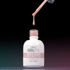 Orly GelFX Builder ofrece acabado nude natural, base ideal para arte de uñas.