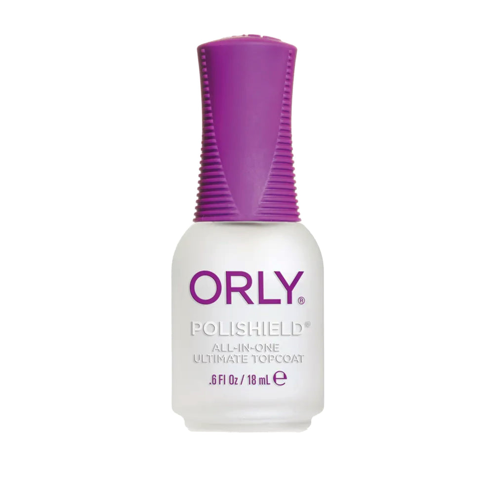 Orly Polishield brillo intenso para una manicura duradera.