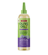 ORS Aceite Braidzone vertido para hidratación suave del cuero cabelludo.