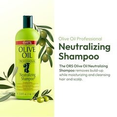 ORS Aceite de Oliva Neutralizante Champú - enjuague eficiente elimina residuos y deja el cabello suave