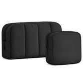 Oscaurt bolsa de maquillaje con apertura amplia para acceso rápido.