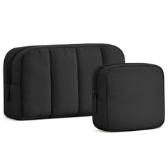 Oscaurt bolsa de maquillaje con apertura amplia para acceso rápido.