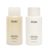 OUAI champú medio botella, limpieza suave que aporta brillo para cabello medio