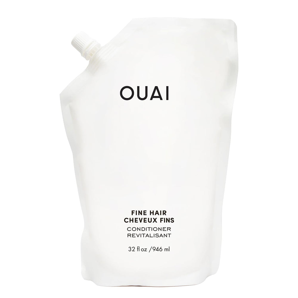 OUAI acondicionador finos recarga pote: aporta volumen suave y fácil de usar