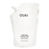 OUAI acondicionador finos recarga pote: aporta volumen suave y fácil de usar