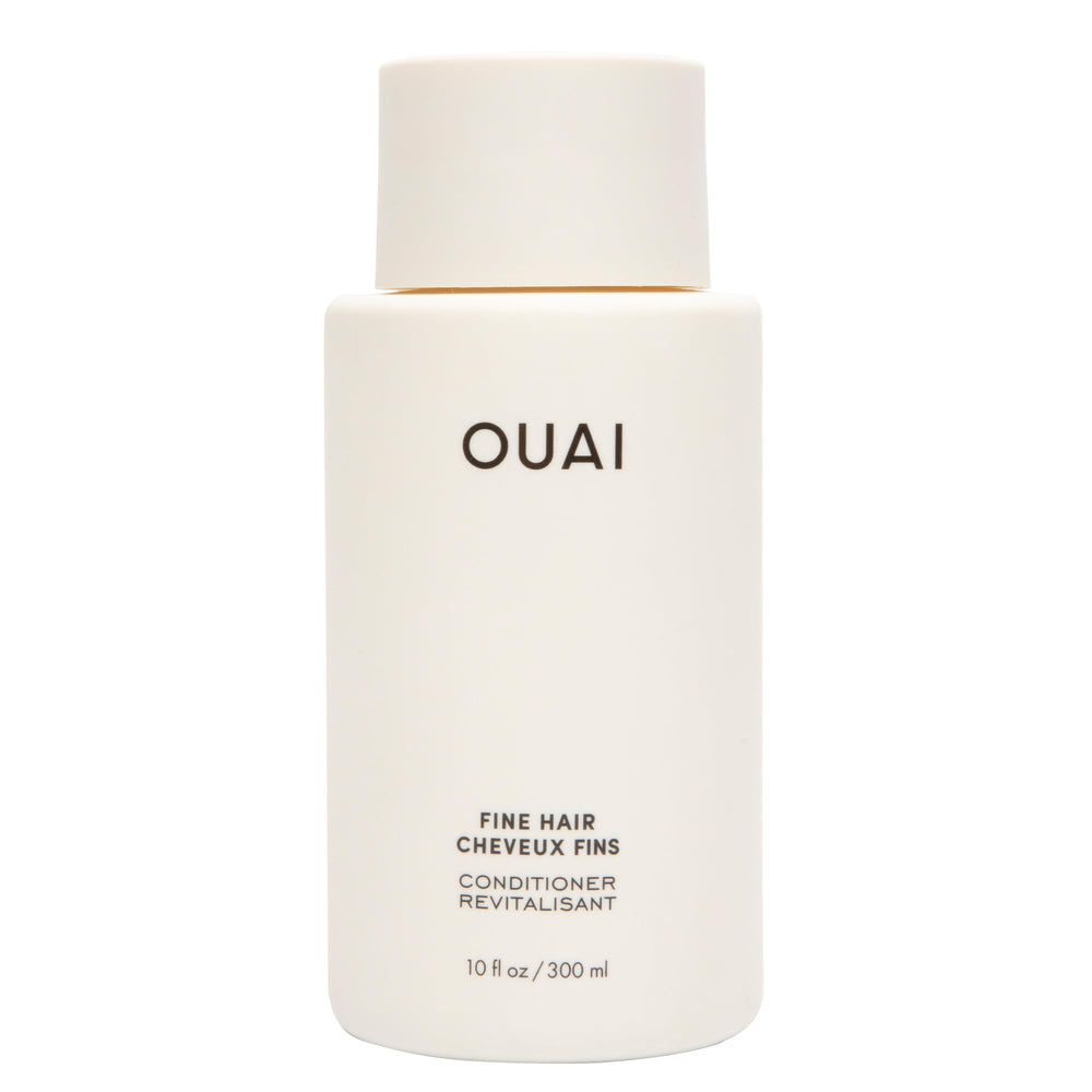 OUAI acondicionador para pelo fino en botella elegante para volumen ligero.