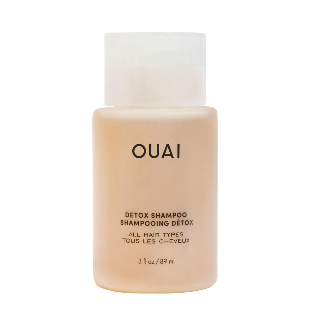 OUAI Detox Shampoo botella de viaje de 3 oz para limpieza rápida