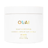 OUAI exfoliante corporal con azúcar y coco para piel suave.