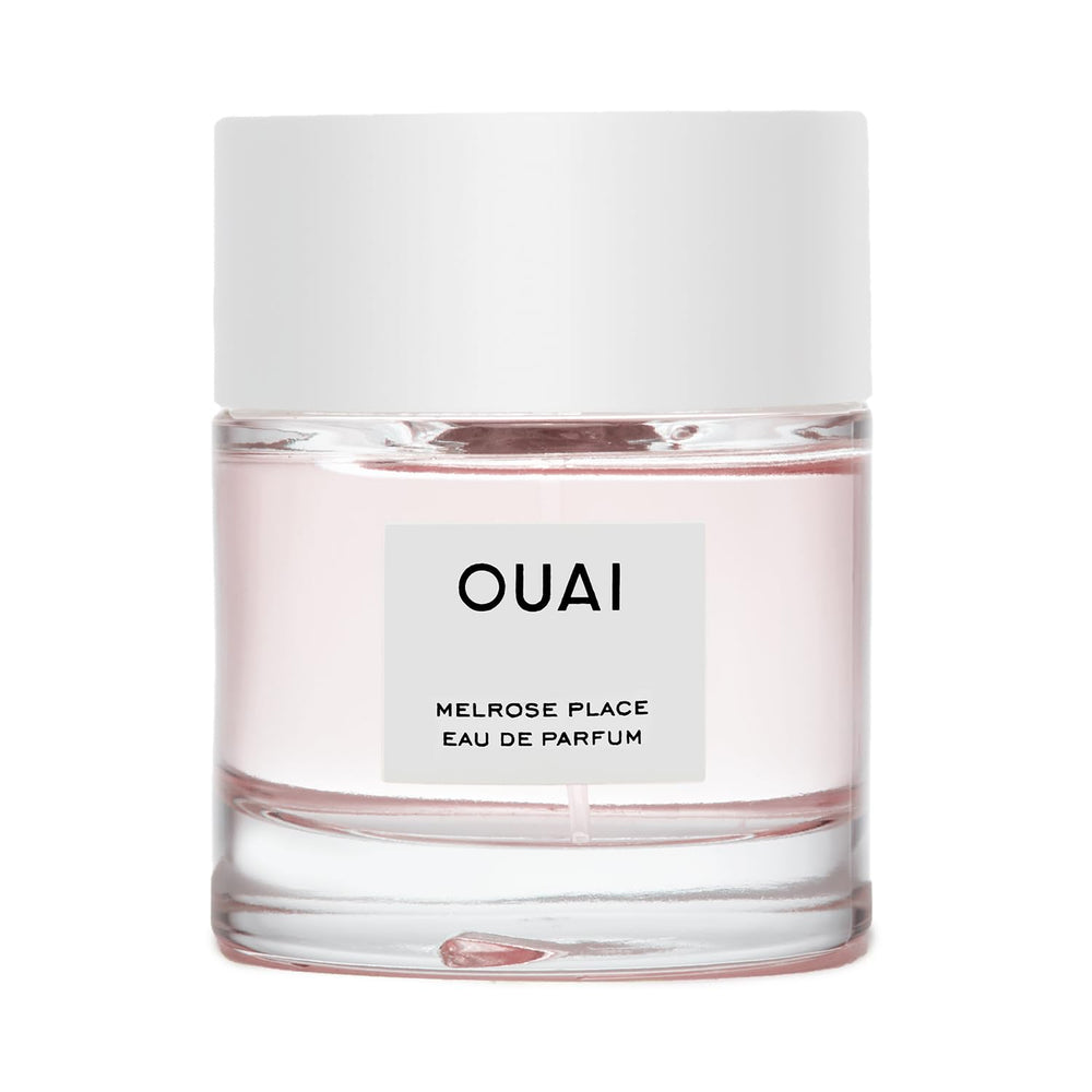 OUAI Melrose Place frasco elegante para uso diario y aroma fresco.