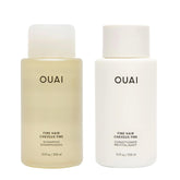 OUAI champú fino en botella frontal para mayor volumen en cabello fino