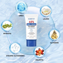 OUKEYA crema de urea 40% para talones secos, alivio suave y duradero.