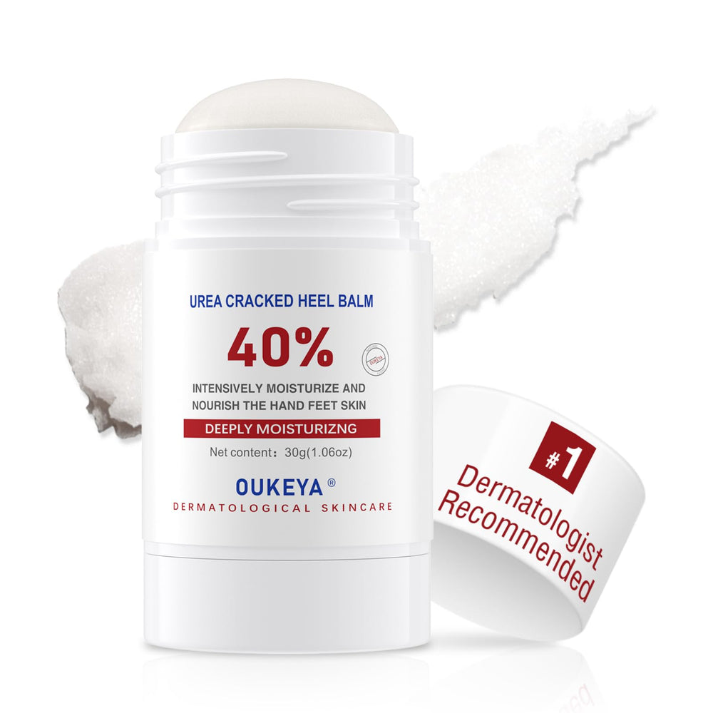 OUKEYA Urea Cream Stick 40% en bote para hidratación profunda.