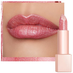 Oulac balsamo labial rosa con brillo suave para uso diario
