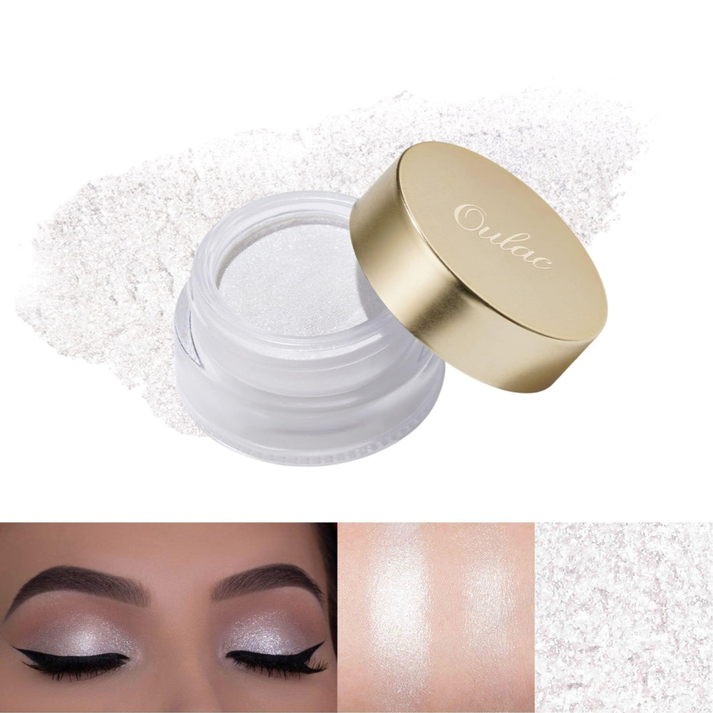 Oulac Brillo Blanco: primer y sombra cremosa con brillo para ojos luminosos.