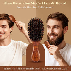 Desenredado suave en cabello con cepillo OUMIGIZ, demostrando facilidad de uso.