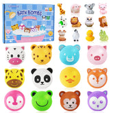 OuMuaMua bomba de baño para niños con sorpresa dentro, ideal para juego.