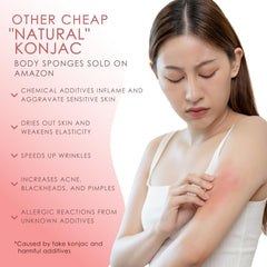 Konjac Cuerpo Our Earth Beauty textura suave para limpieza delicada