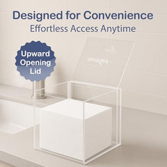 Ourmed Life caja-organizadora para baño acrílico mantiene productos al alcance.