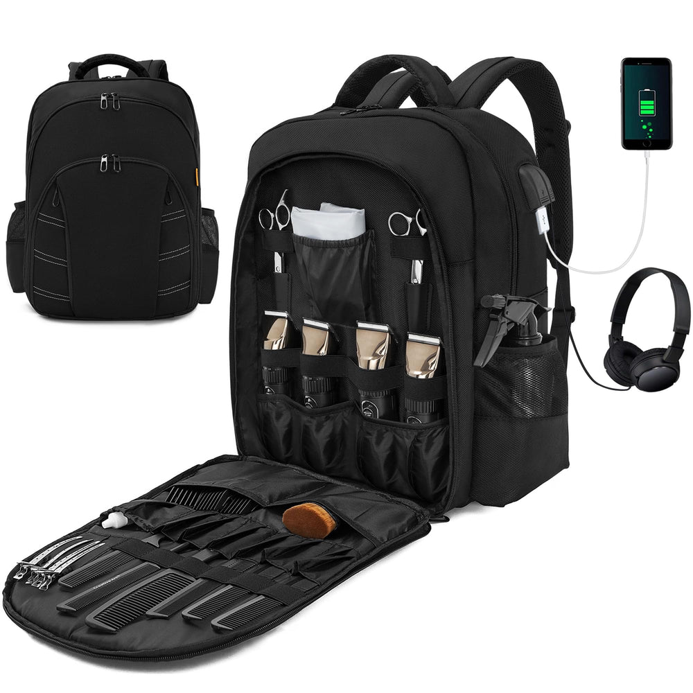 ouutmmee bolso porta-cortapelos con bolsillos frontales para acceso rápido.