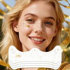Ovasorve pecas 2026, estrellitas doradas y plateadas para un estilo festivo de larga duración