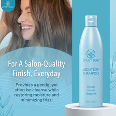 Ovation Hair champú, lavado suave con penetración de humedad.