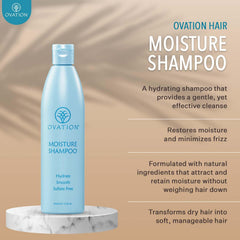 Ovation Hair champú deja cabello suave y manejable.