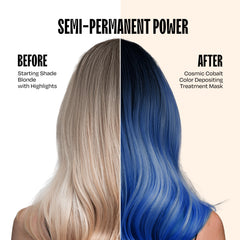 oVertone Cosmic Cobalt – Crème colorante nourrissante qui dépose la couleur en douceur