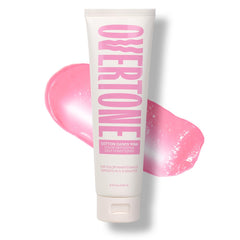 oVertone Cotton Candy Pink, botella que deposita color temporal para cabello oscuro.