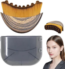 OVQ cepillo contorno linfático facial, diseño ergonómico para drenaje suave.