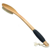 OWIIZI brosse de bain à poignée bois courbe facilitant le lavage du dos