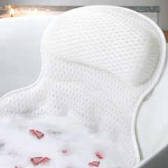 Almohada de baño Ozyalo para cuello y espalda, soporte cómodo durante el baño.