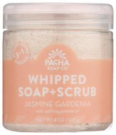 Pacha Soap Co Jazmín Gardenia Jabón Batido en bote, hidratación suave para la piel diaria
