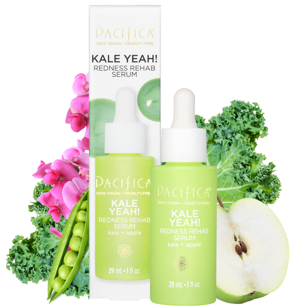 Pacifica Kale Yeah! Suero en bote para calmar enrojecimiento y brillos.