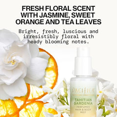 Pacifica Tahitian Gardenia bruma piel: perfuma y refresca la piel.